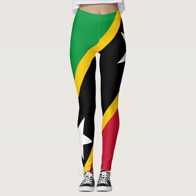 Leggings Bandera de San Cristóbal y Nieves (Anverso)