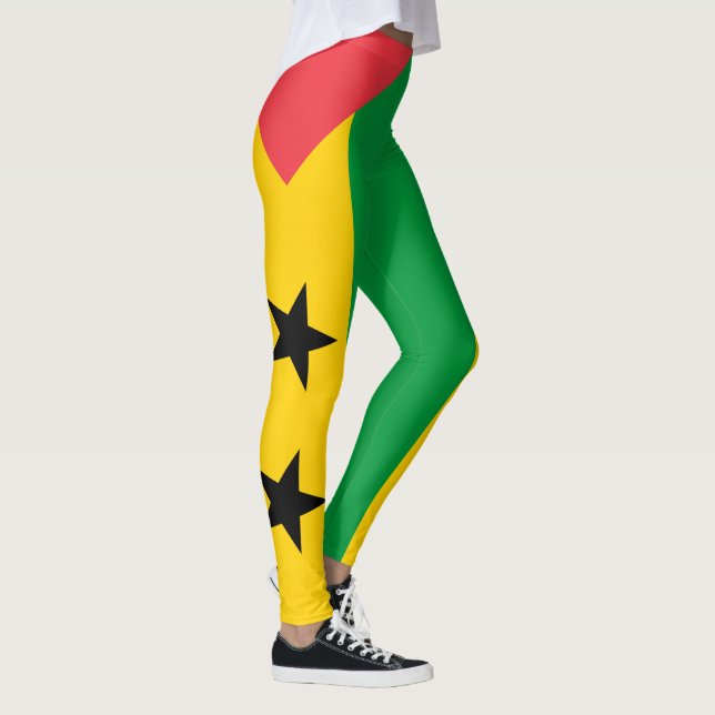 Leggings Bandera de Santo Tomé y Príncipe (Derecha)