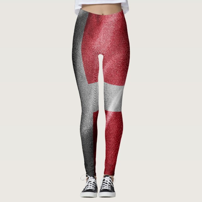Leggings Bandera de seda de Dinamarca (Anverso)