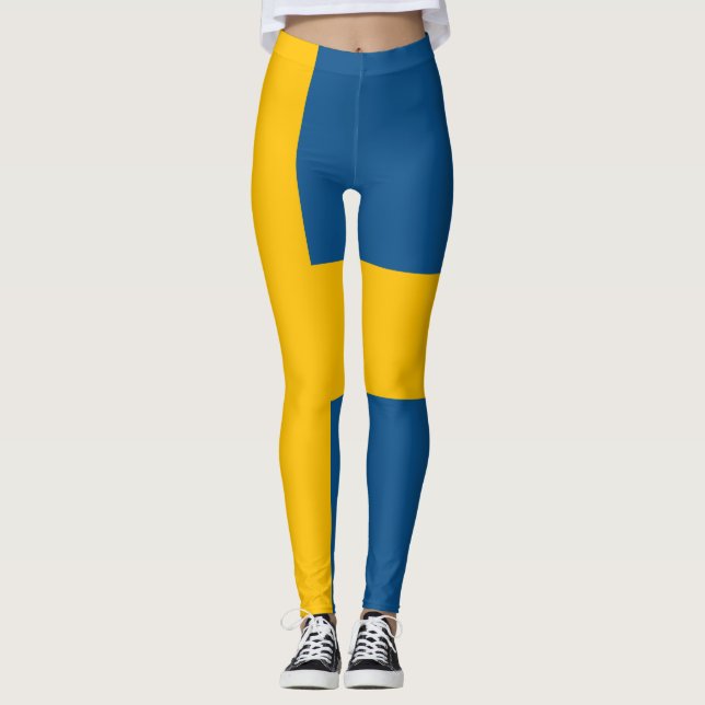 Leggings Bandera de Suecia (Anverso)
