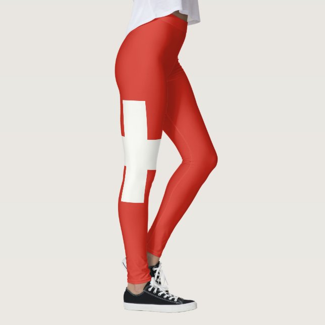 Leggings Bandera de SUIZA (Derecha)