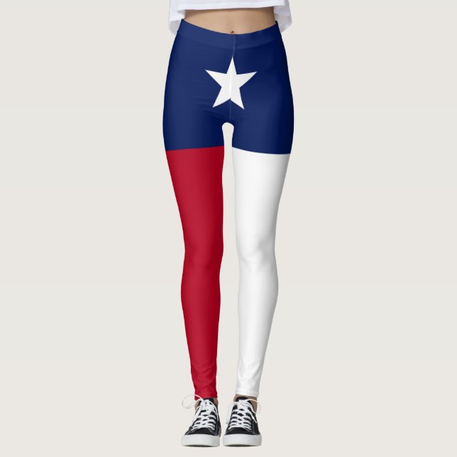 Leggings Bandera de Tejas (Anverso)
