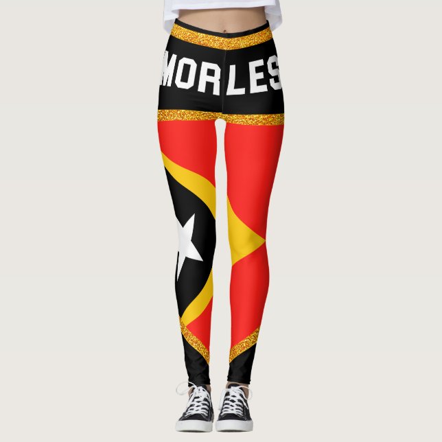 Leggings Bandera de Timor Oriental (Anverso)