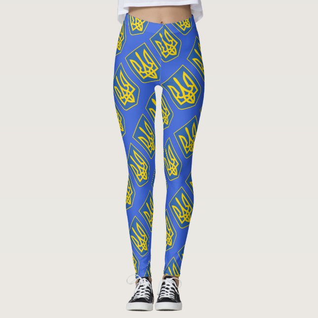 Leggings Bandera de Triple de Ucrania (Anverso)