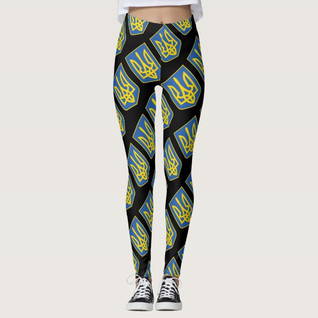 Leggings Bandera de Triple de Ucrania (Anverso)