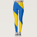 Leggings Bandera de Ucrania<br><div class="desc">Bandera de Ucrania. Bandera ucraniana. Gran regalo con la bandera de Ucrania. Bandas horizontales simples de azul y amarillo.</div>