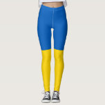 Leggings Bandera de Ucrania<br><div class="desc">Bandera de Ucrania. Bandera ucraniana. Gran regalo con la bandera de Ucrania. Bandas horizontales simples de azul y amarillo.</div>