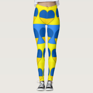 Leggings Bandera de Ucrania azul Thunder_Cove
