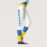 Leggings Bandera de Ucrania Colores amarillo azul moderno s<br><div class="desc">El diseño es azul y amarillo,  Apoye a Ucrania.</div>
