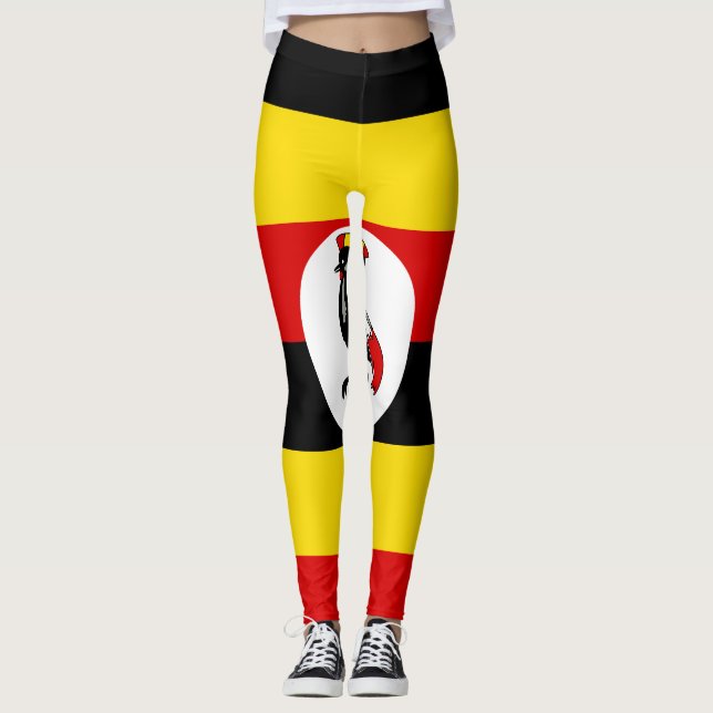 Leggings Bandera de Uganda (Anverso)