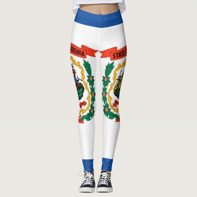 Leggings Bandera de Virginia Occidental (Anverso)