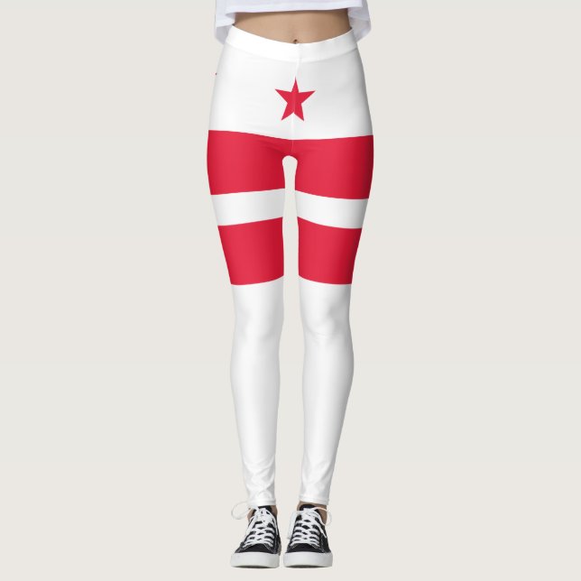 Leggings Bandera de Washington D.C. (Distrito de Columbia) (Anverso)