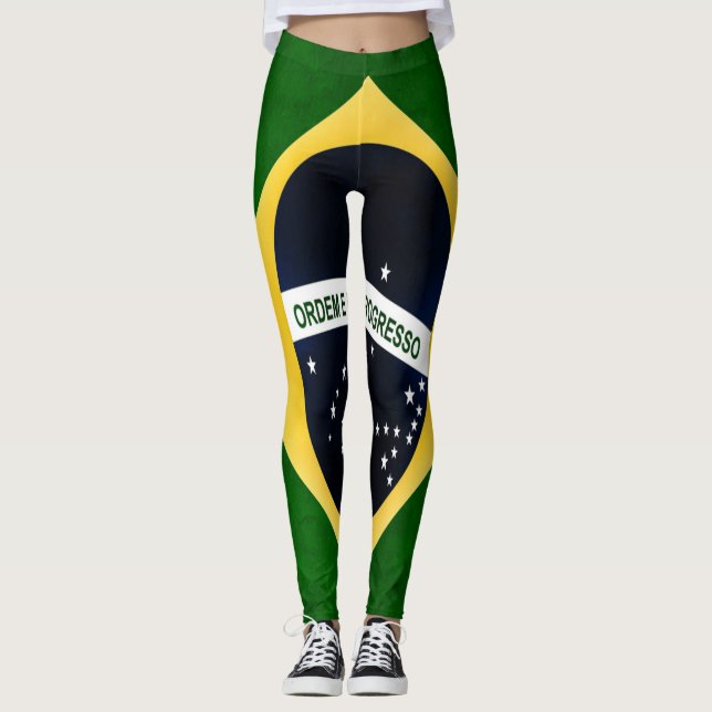 Leggings Bandera del Brasil (Anverso)