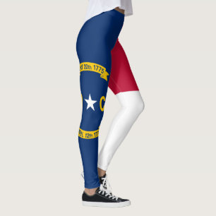 Leggings Bandera del Estado de Carolina del Norte