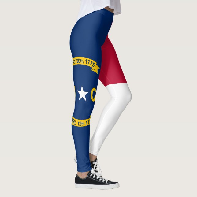 Leggings Bandera del Estado de Carolina del Norte (Derecha)
