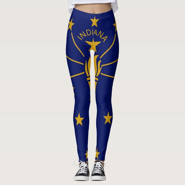 Leggings Bandera del Estado de Indiana (Anverso)