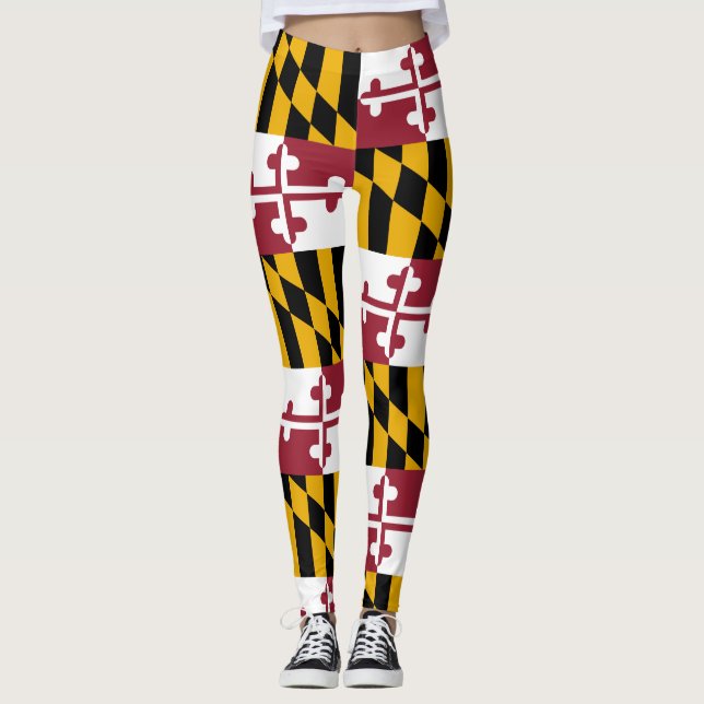 Leggings Bandera del Estado de Maryland (Anverso)