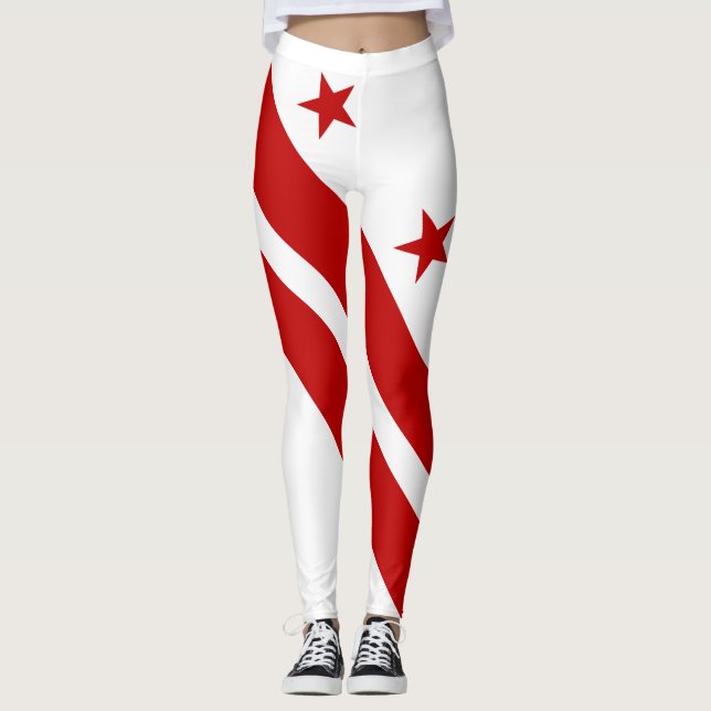 Leggings Bandera del estado de Washington DC (Anverso)