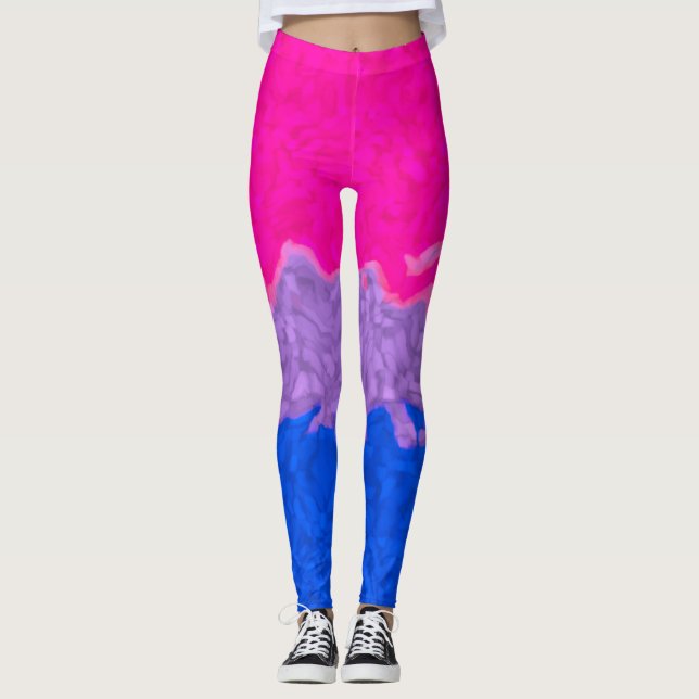 Leggings Bandera del Orgullo Bi Funky (Anverso)