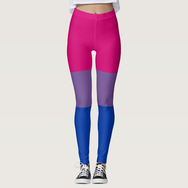 Leggings Bandera del Orgullo Bisexual (Anverso)