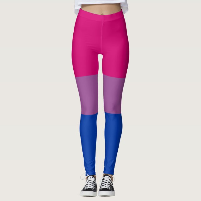 Leggings Bandera del Orgullo Bisexual (Anverso)