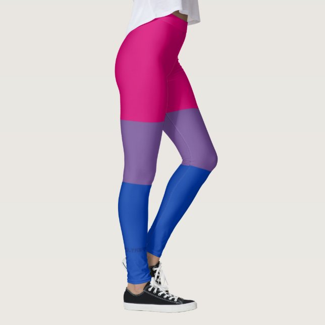 Leggings Bandera del Orgullo Bisexual de SlipperyJoe lavand (Derecha)