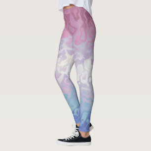 Leggings Bandera del Orgullo Bisexual Trippy Ripply Groovy