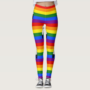 Leggings bandera del orgullo de dos espíritus de SlipperyJo
