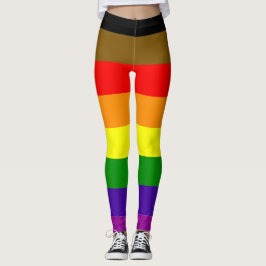 Leggings Bandera del Orgullo de Filadelfia con rastros de a