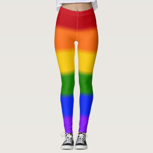 Leggings Bandera del orgullo gay arcoiris caído