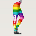 Leggings Bandera del Orgullo Gay Gilbert Baker Texto person<br><div class="desc">Personalizar del texto,  tamaño y escala del patrón</div>