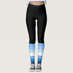 Leggings Bandera del Orgullo Gay Masculino (Azul)