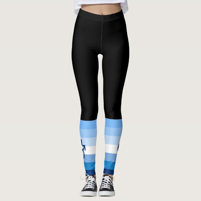 Leggings Bandera del Orgullo Gay Masculino MLM (Anverso)