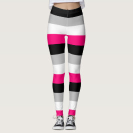 Leggings Bandera del Orgullo Gynephilia Banda horizontal