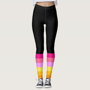 Leggings Bandera del Orgullo Lesbiano (Alba)