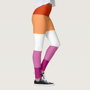 Leggings Bandera del Orgullo Lésbico LGBTQ