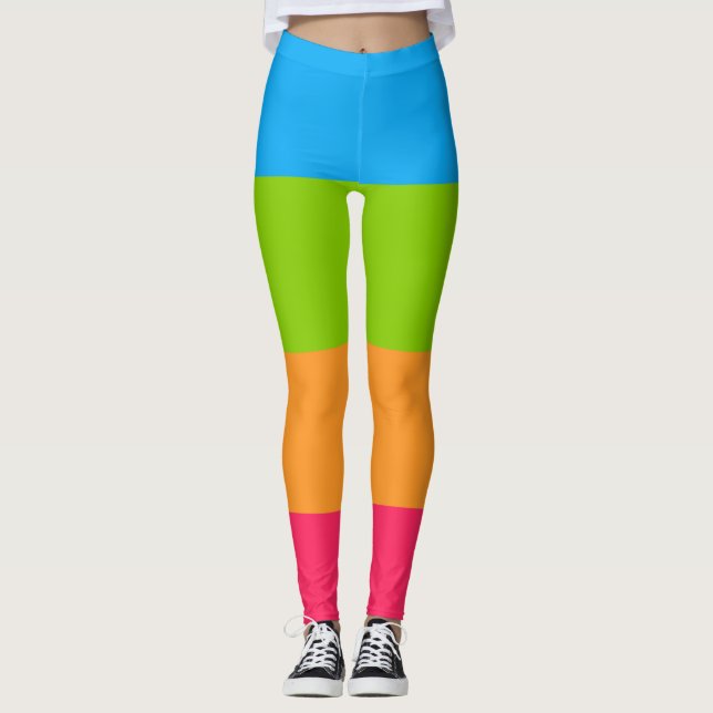 Leggings Bandera del Orgullo Panromántico (Anverso)