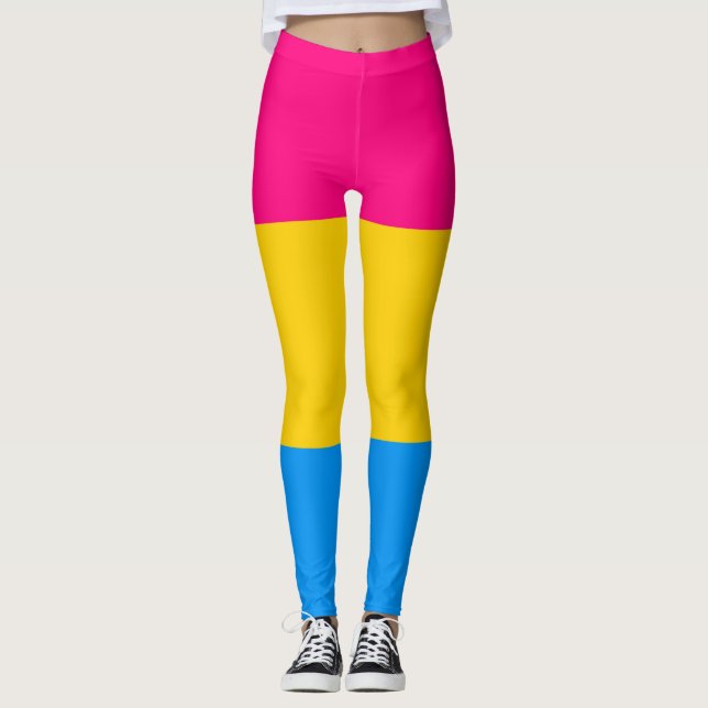 Leggings Bandera del Orgullo Pansexual (Anverso)