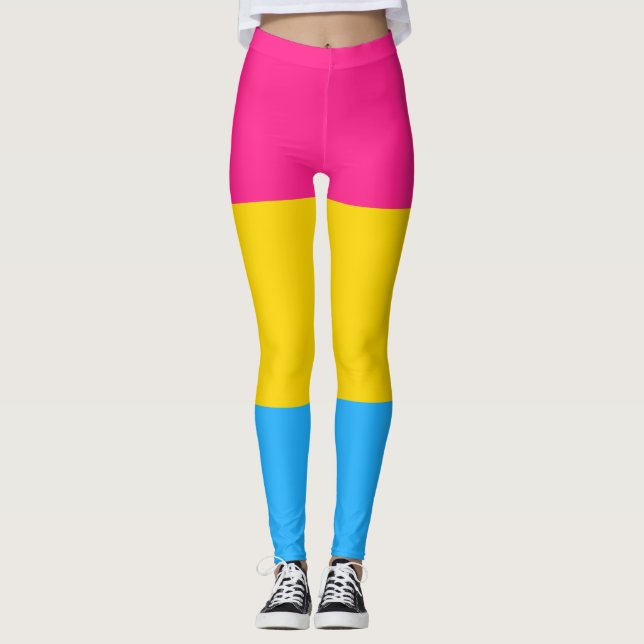 Leggings Bandera del Orgullo Pansexual (Anverso)