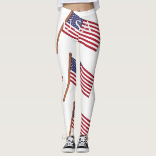 Leggings Bandera del país USA Thunder_Cove