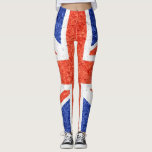 Leggings Bandera del Reino Unido de época #9<br><div class="desc">Bandera del Reino Unido de época. El diseño está disponible en otros productos.</div>