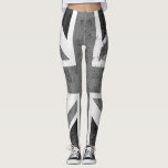Leggings Bandera del Reino Unido vintage<br><div class="desc">Bandera del Reino Unido de época. El diseño está disponible en otros productos.</div>
