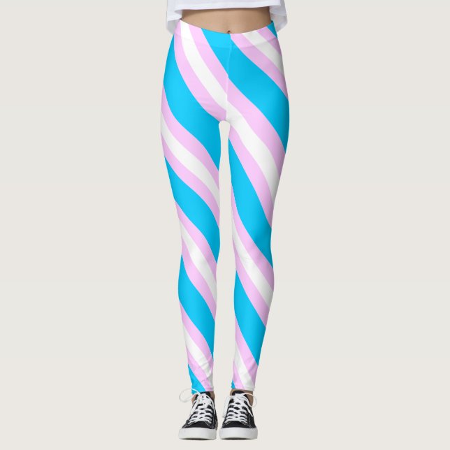 Leggings Bandera del transexual (Anverso)