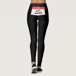 Leggings Bandera delantera de las piernas de EE.UU. y etiqu