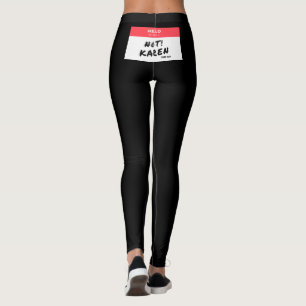 Leggings Bandera delantera de las piernas de EE.UU. y etiqu