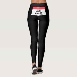 Leggings Bandera delantera de las piernas de EE.UU. y etiqu