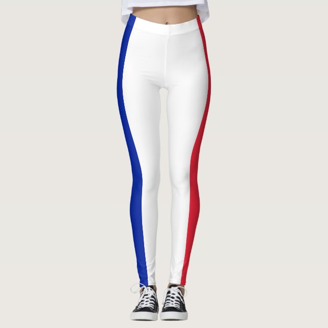 Leggings Bandera divertida de las piernas Francia |Regalos  (Anverso)