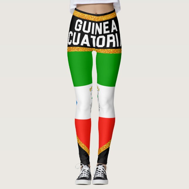 Leggings Bandera Ecuatorial de Guinea (Anverso)