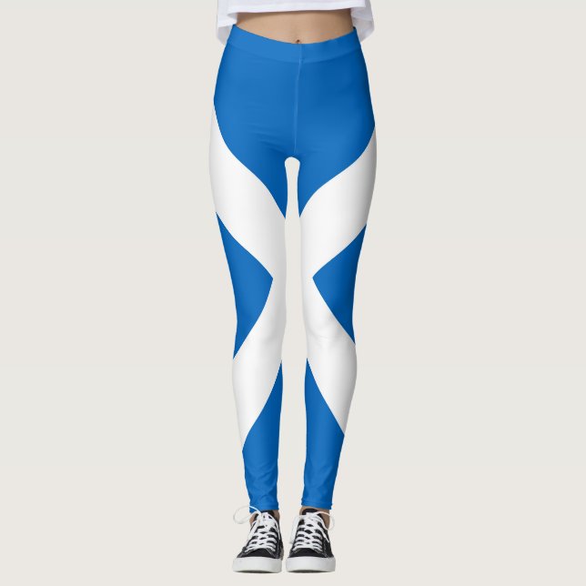 Leggings Bandera escocesa Saltire (Anverso)