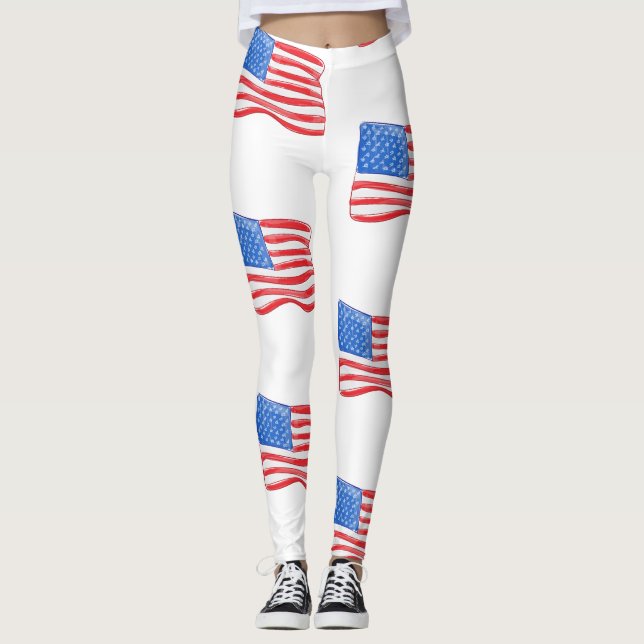 Leggings Bandera estadounidense (Anverso)